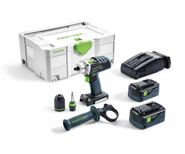 Фото Аккумуляторная дрель-шуруповёрт Festool QUADRIVE DRC 18/4 Li 5,2 Plus SCA в интернет-магазине ToolHaus.ru